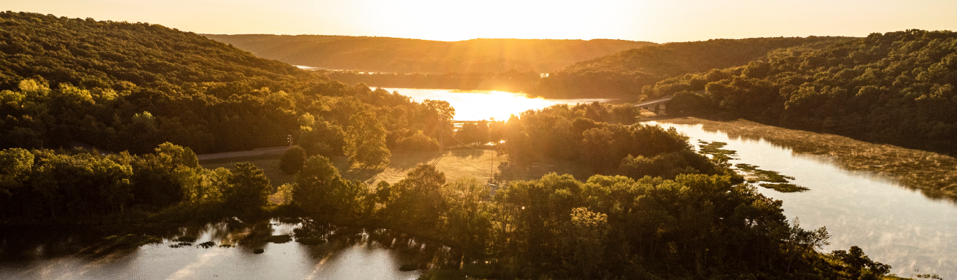 Lake in Oklahoma at Sunrise